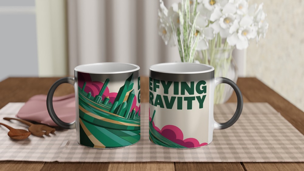 Defying Gravity Mug | Wicked Musical Gift | Theatre Lover Present | Emerald City Art Mug — view 3