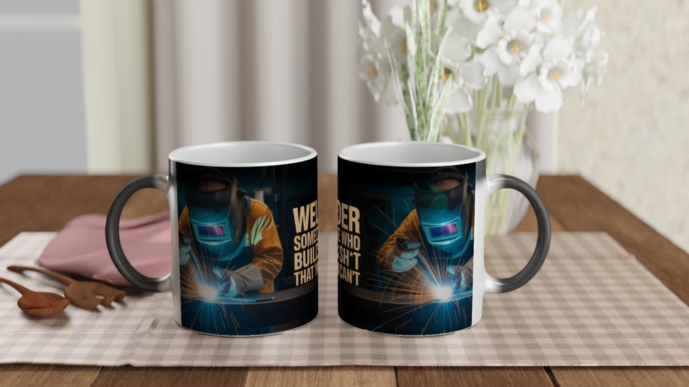 Welder Someone Who Builds Sh*t That You Can't - Funny Welding Mug — view 3