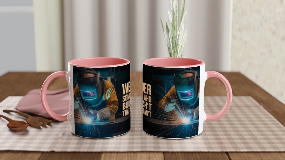 Welder Someone Who Builds Sh*t That You Can't - Funny Welding Mug — view 6