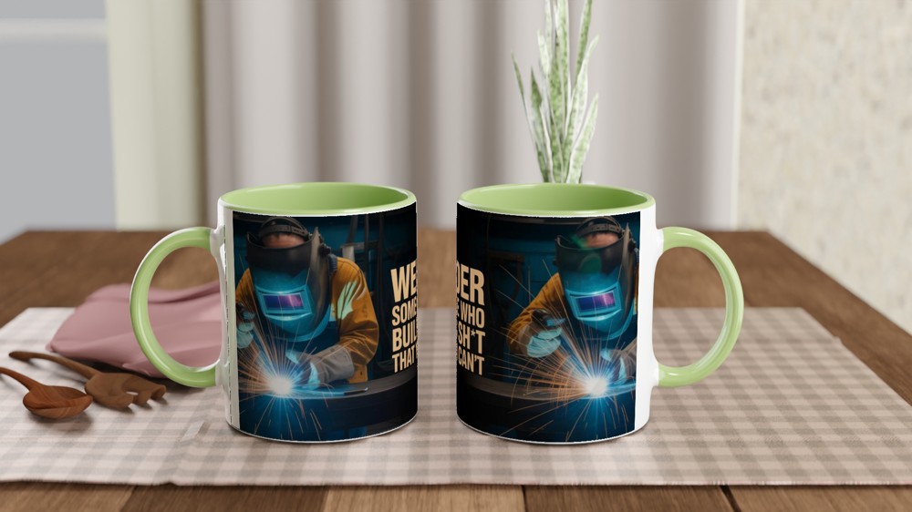 Welder Someone Who Builds Sh*t That You Can't - Funny Welding Mug — view 5
