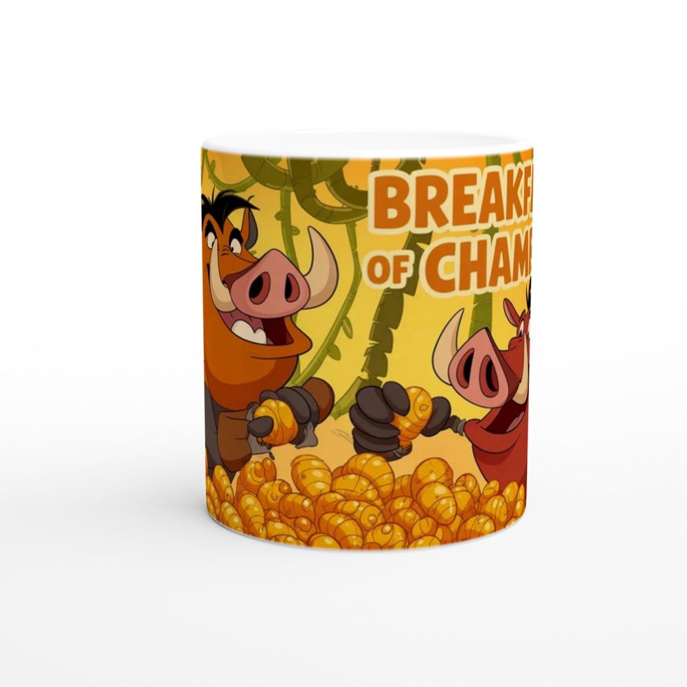 Lion King Mug | 'Breakfast of Champions' Timon & Pumbaa | Musical Theatre Gift | Best Friend Birthday Present — view 11