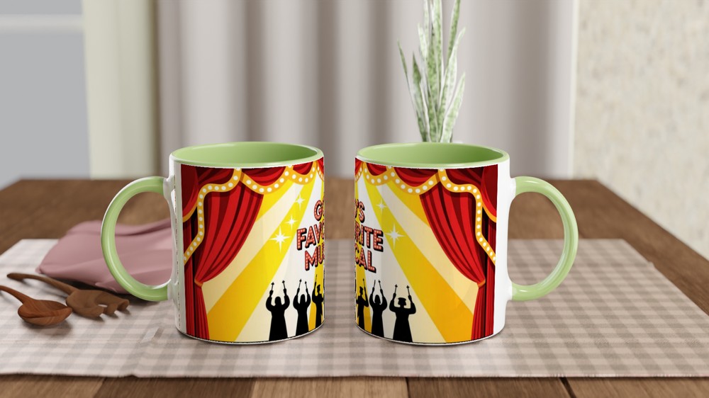 Book of Mormon Mug | God's Favourite Musical Quote | Musical Theatre Gift | West End Theatre Lover Present — view 5