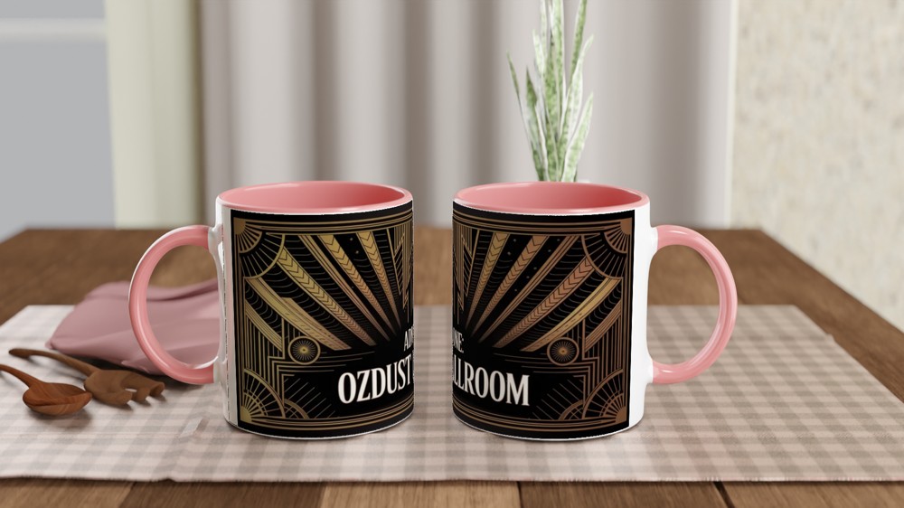 Ozdust Ballroom Admit One Art Deco Ticket Mug — view 6
