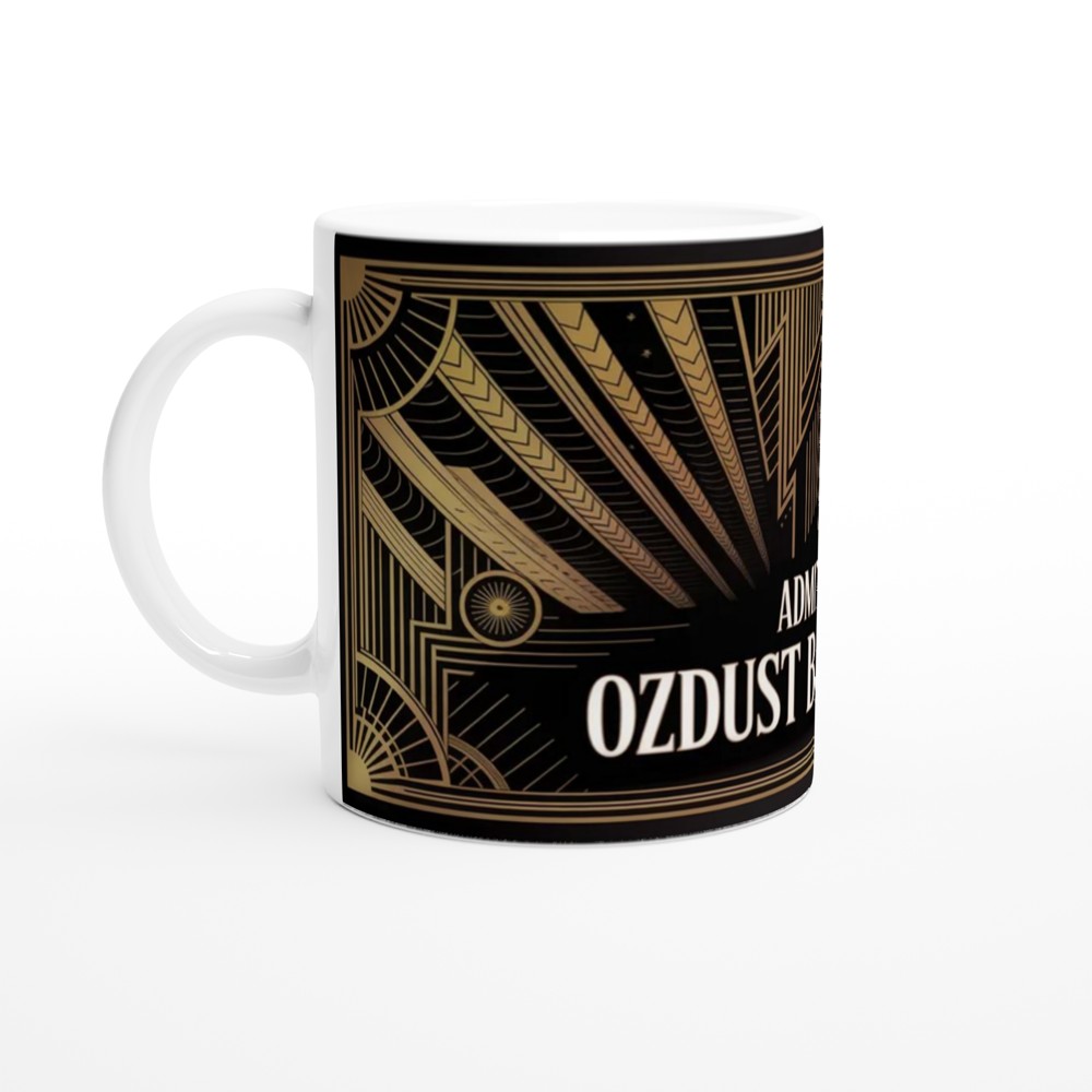 Ozdust Ballroom Admit One Art Deco Ticket Mug — view 10