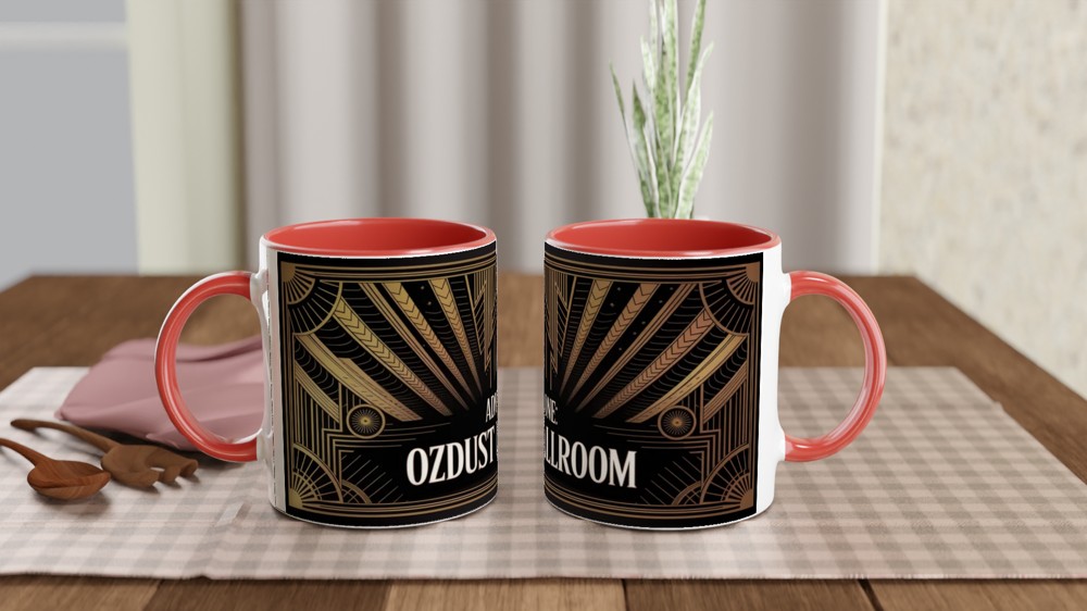 Ozdust Ballroom Admit One Art Deco Ticket Mug — view 7
