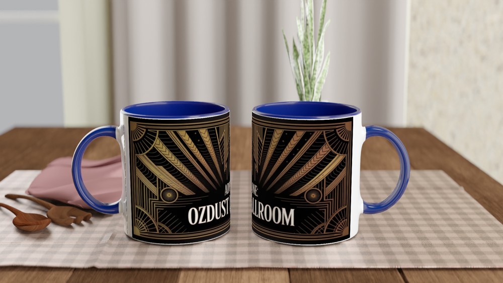Ozdust Ballroom Admit One Art Deco Ticket Mug — view 4