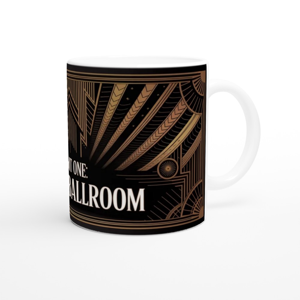 Ozdust Ballroom Admit One Art Deco Ticket Mug — view 12