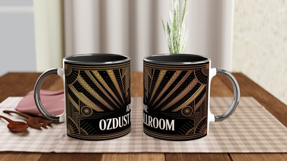Ozdust Ballroom Admit One Art Deco Ticket Mug — view 9