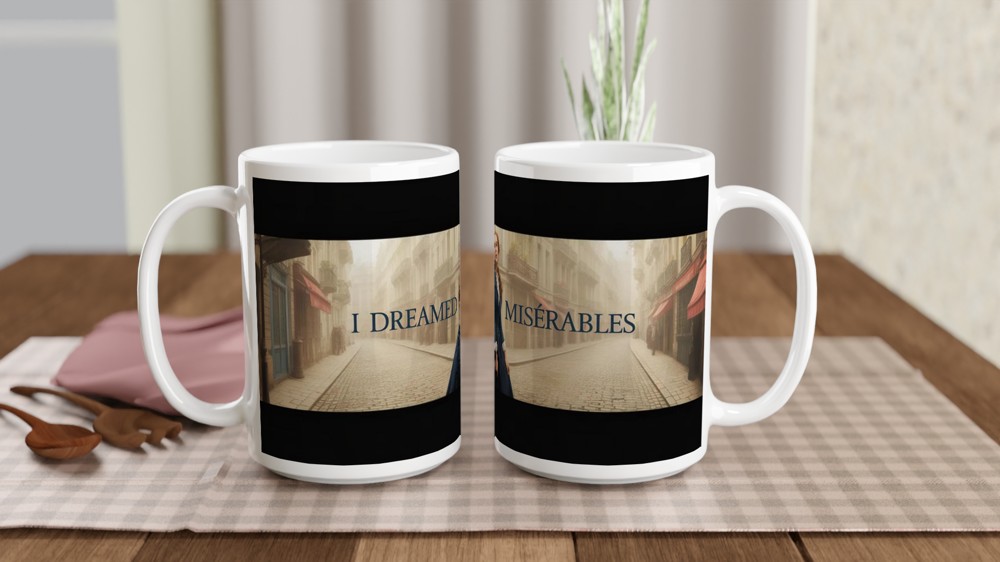 Les Miserables Mug | I Dreamed a Dream Musical Theatre Gift | Paris Cosette Design — view 2