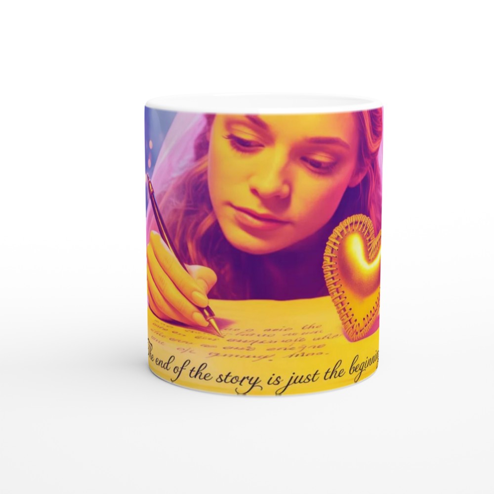 The End of the Story Is Just the Beginning - Romantic Wedding Quote Mug — view 11