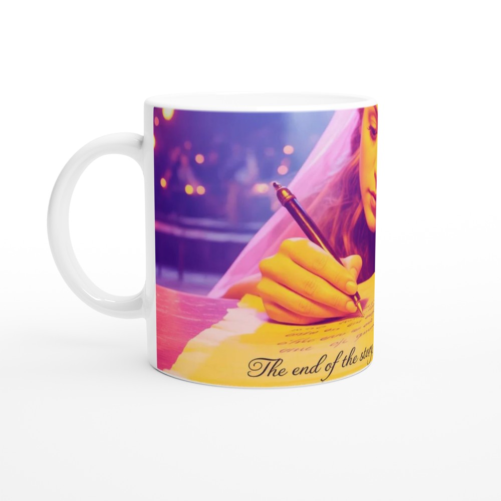 The End of the Story Is Just the Beginning - Romantic Wedding Quote Mug — view 10