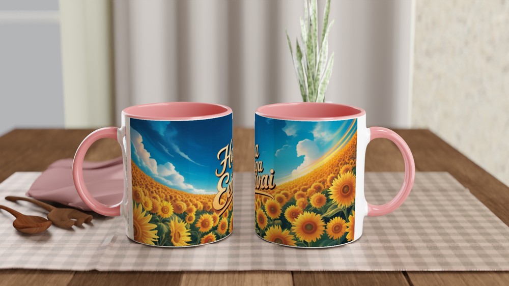 Hasa Diga Eebowai Sunflower Field Mug — view 6