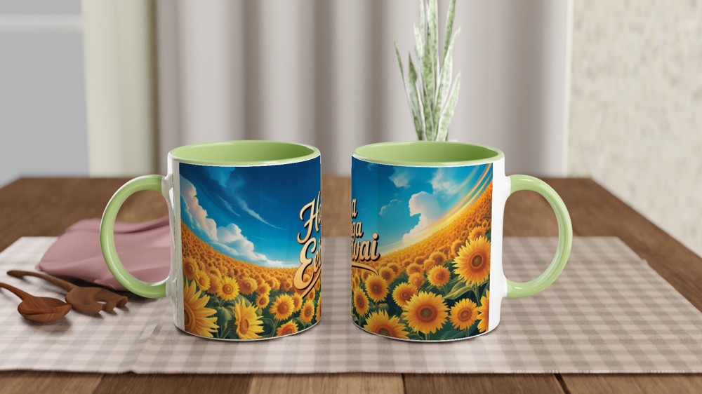 Hasa Diga Eebowai Sunflower Field Mug — view 5