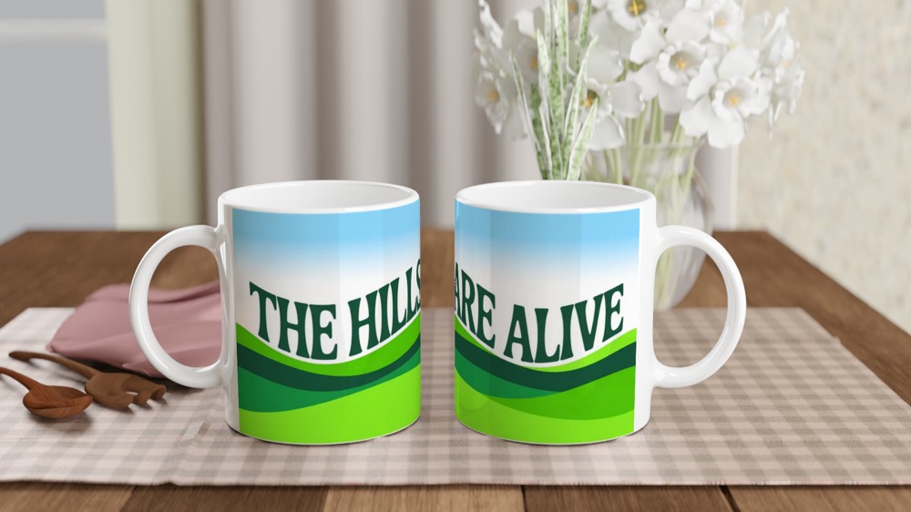 The Hills Are Alive Green Hills Mug