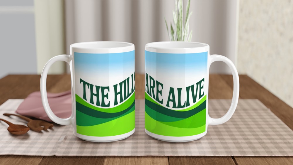 The Hills Are Alive Green Hills Mug — view 2