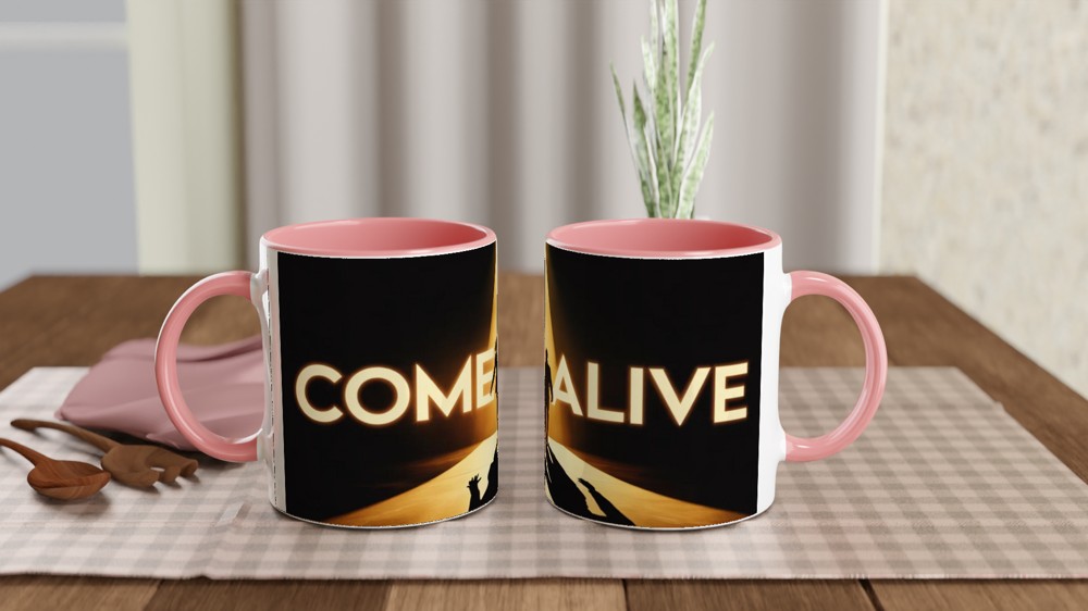 Come Alive Couple Silhouette Inspirational Mug — view 6