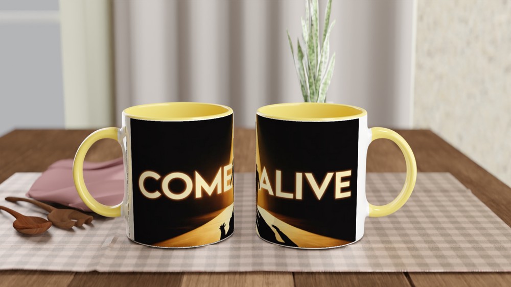 Come Alive Couple Silhouette Inspirational Mug — view 8