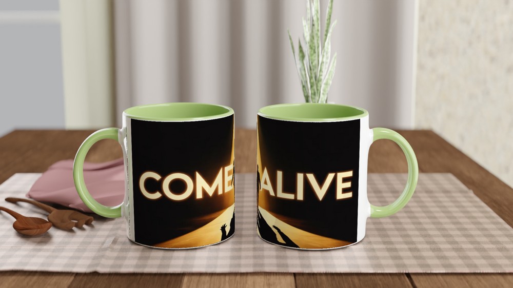 Come Alive Couple Silhouette Inspirational Mug — view 5