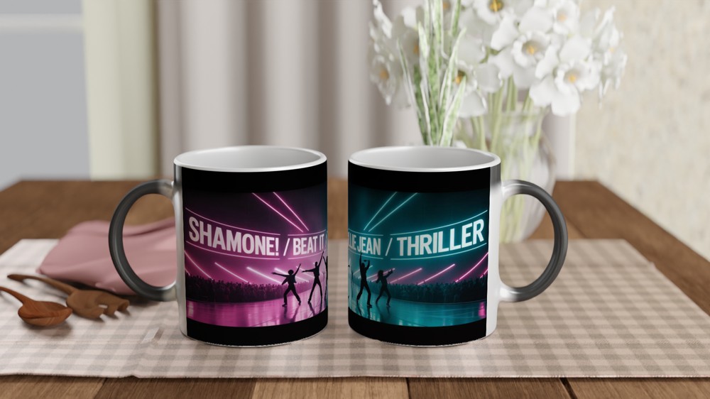 Michael Jackson Tribute Mug | Retro 1980s Concert Stage Gift | Billie Jean Thriller Cup | Music Lover Present — view 3