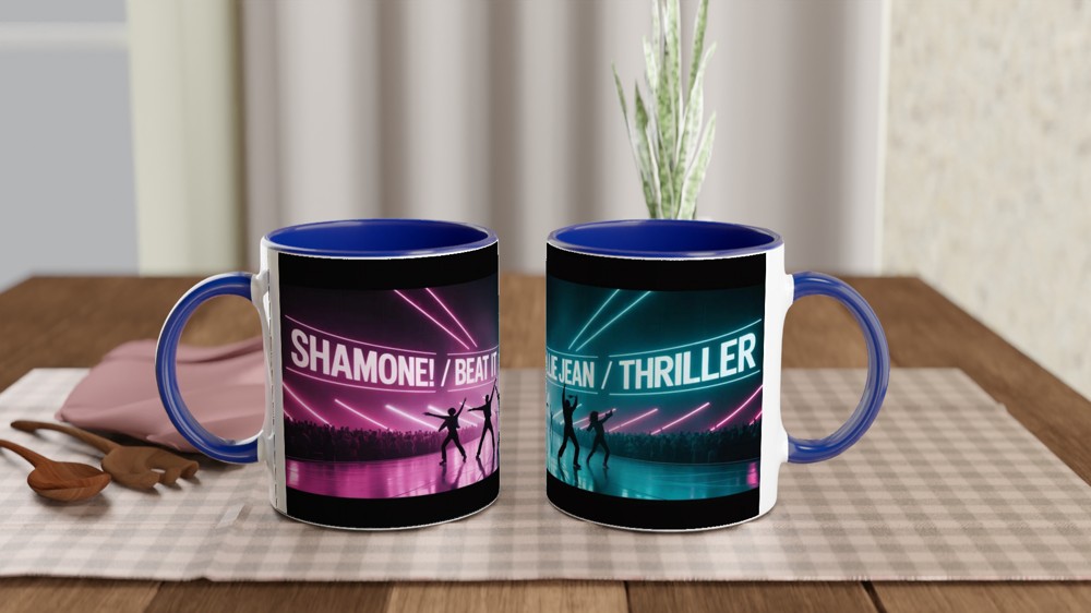 Michael Jackson Tribute Mug | Retro 1980s Concert Stage Gift | Billie Jean Thriller Cup | Music Lover Present — view 4