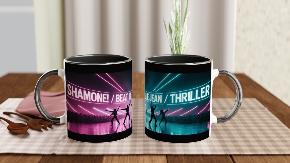Michael Jackson Tribute Mug | Retro 1980s Concert Stage Gift | Billie Jean Thriller Cup | Music Lover Present — view 9