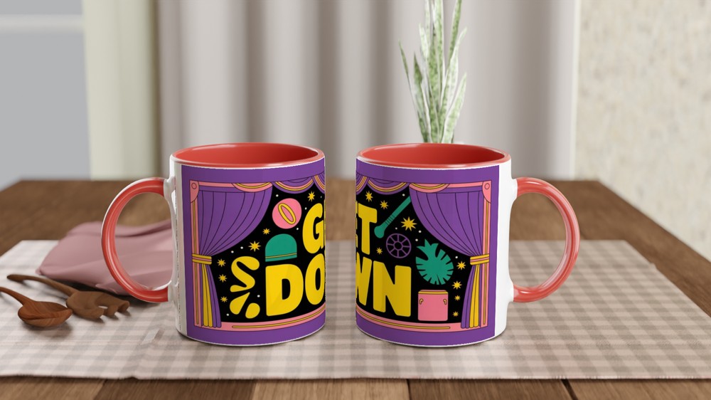 Get Down Retro Disco Stage Mug — view 7