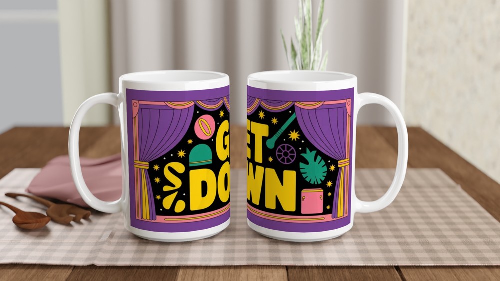 Get Down Retro Disco Stage Mug — view 2