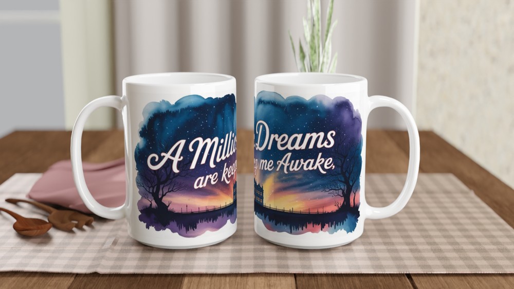 Greatest Showman Mug | A Million Dreams Quote | Musical Theatre Gift | Theatre Lover Present — view 2