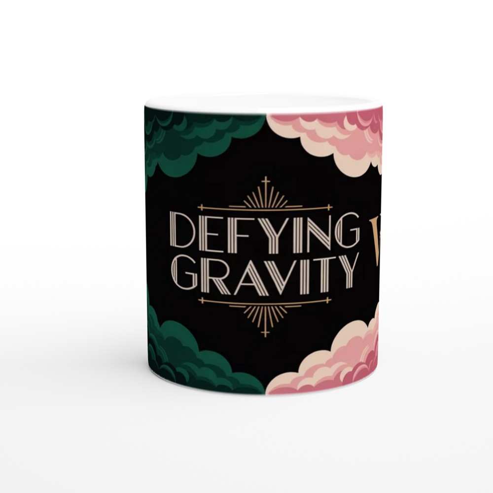 Defying Gravity Art Deco Cloud Design Mug — view 11