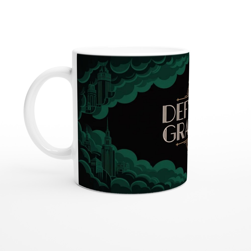 Defying Gravity Art Deco Cloud Design Mug — view 10