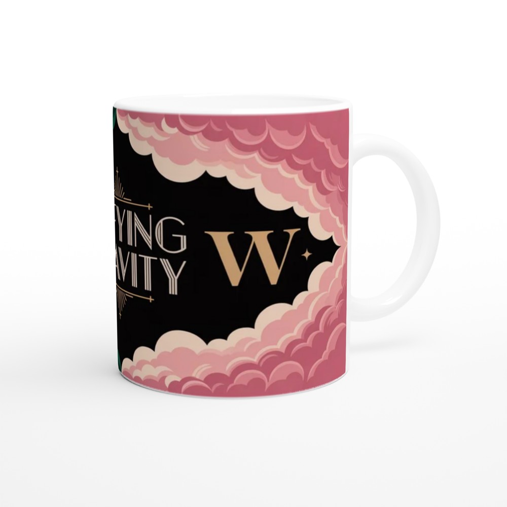 Defying Gravity Art Deco Cloud Design Mug — view 12