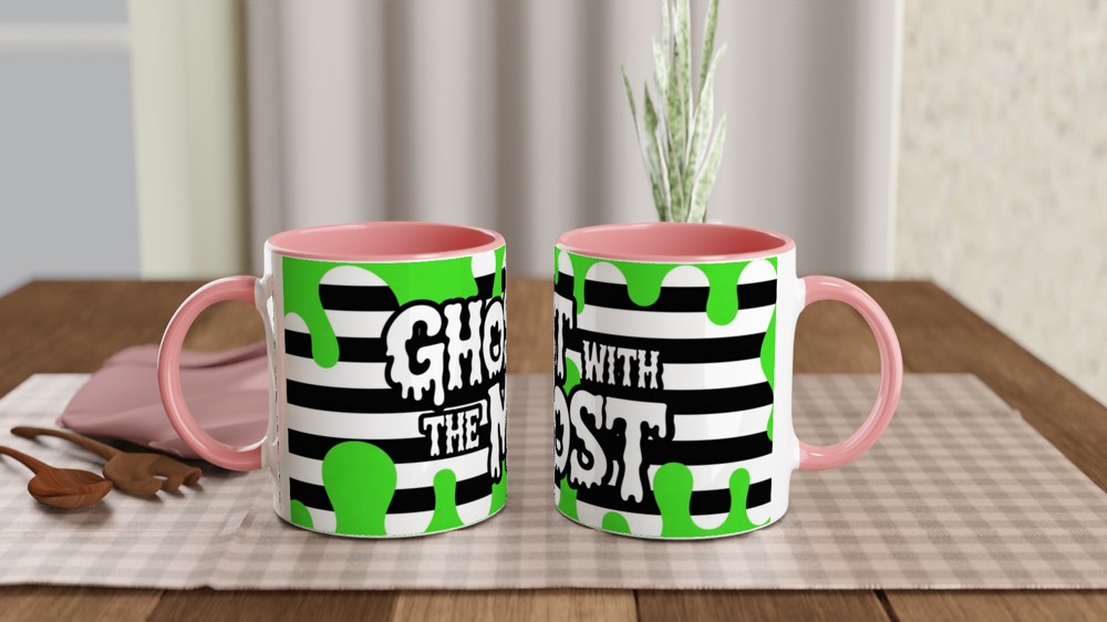 Ghost With The Most - Spooky Halloween Mug — view 6