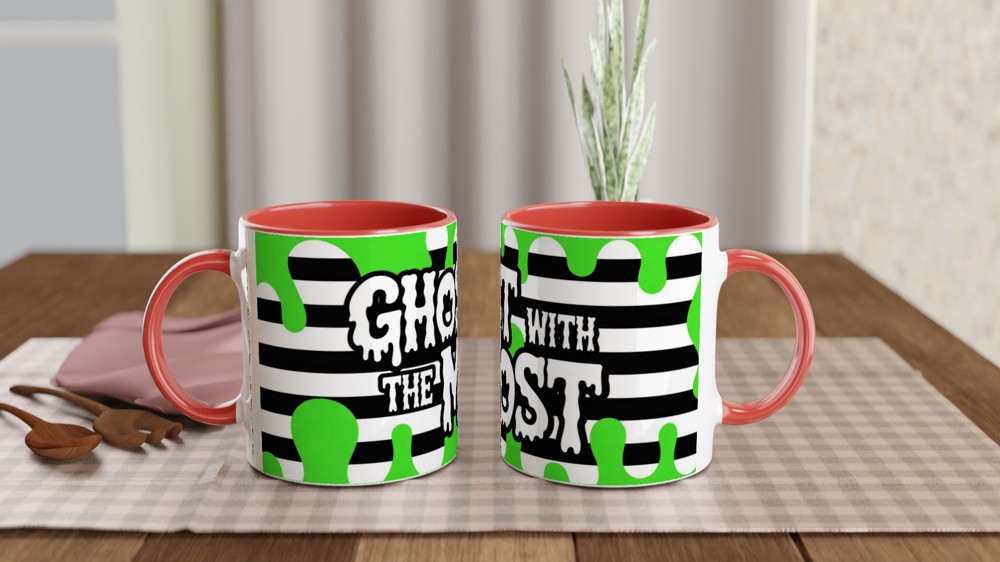 Ghost With The Most - Spooky Halloween Mug — view 7