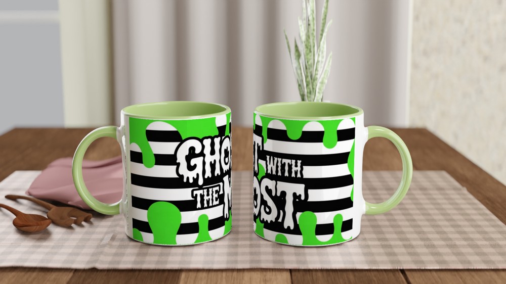 Ghost With The Most - Spooky Halloween Mug — view 5