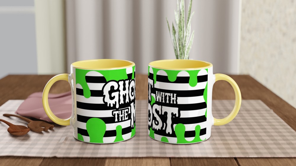 Ghost With The Most - Spooky Halloween Mug — view 8