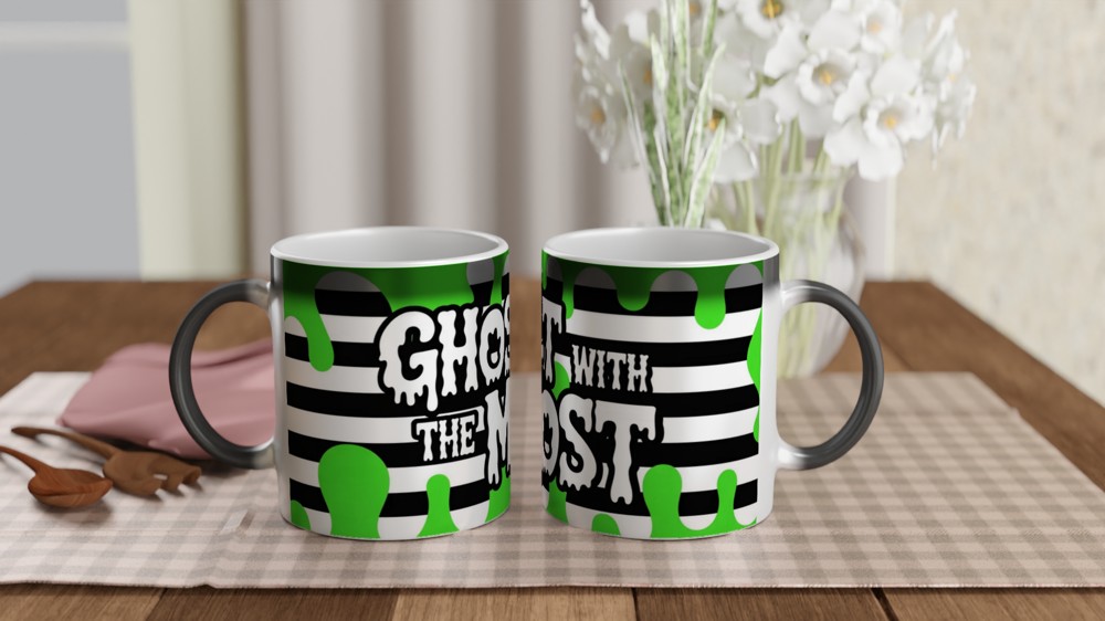 Ghost With The Most - Spooky Halloween Mug — view 3
