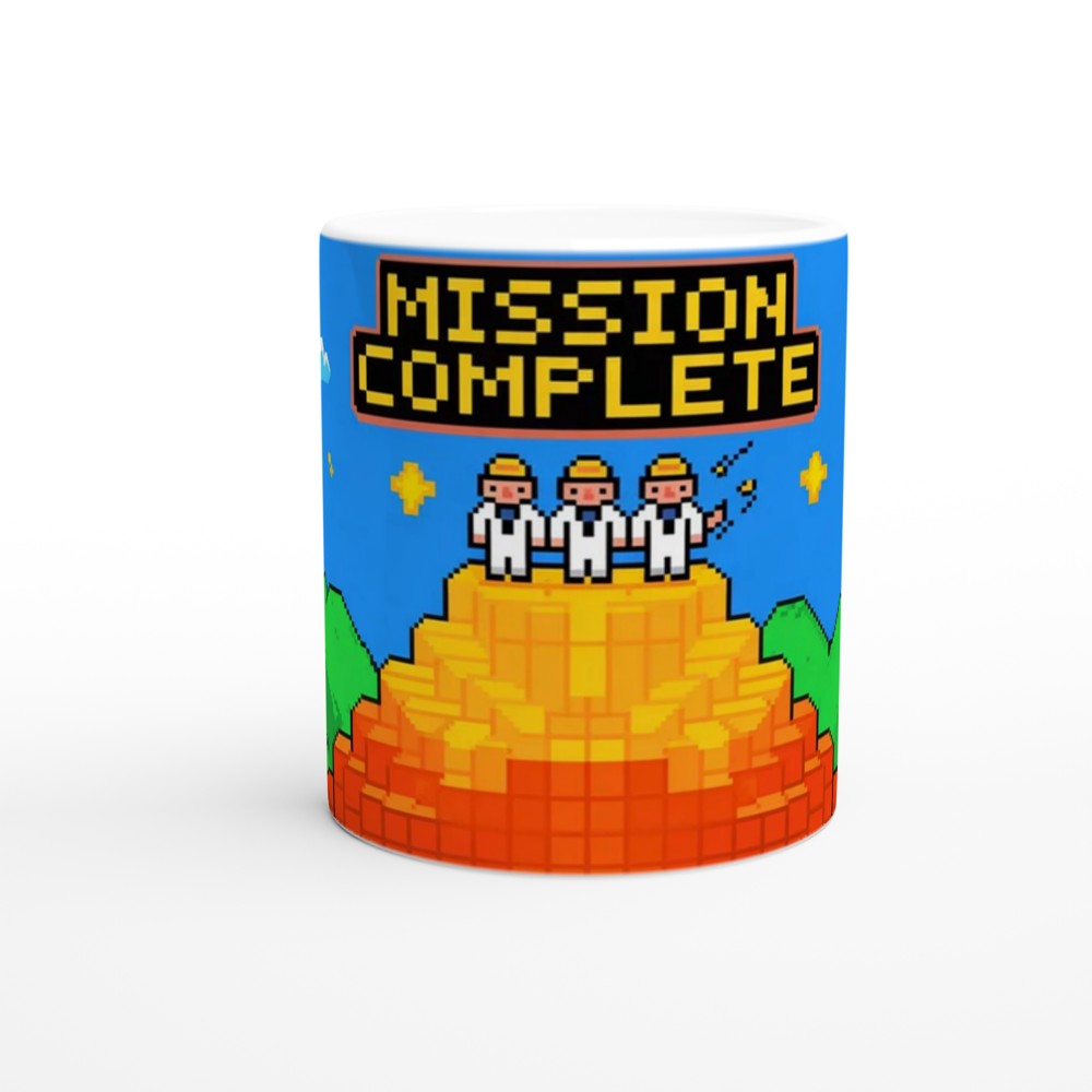 Book of Mormon Mug | Mission Complete Faith +1000 | Funny Gamer Gift for Him | Retro 8-Bit Pixel Art Present — view 11