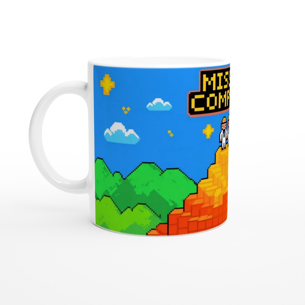 Book of Mormon Mug | Mission Complete Faith +1000 | Funny Gamer Gift for Him | Retro 8-Bit Pixel Art Present — view 10