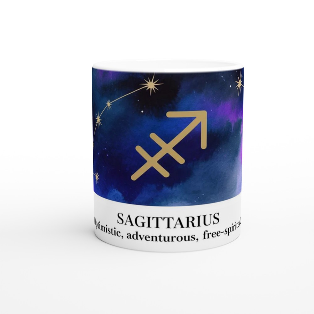 Sagittarius Mug | Zodiac Astrology Gift | Watercolour Constellation Mug | Star Sign Birthday Present for Her or Him — view 11