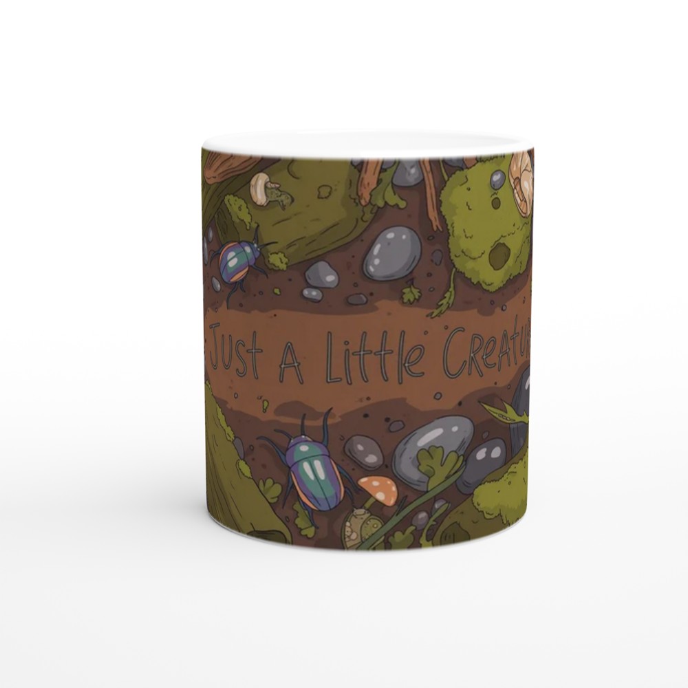 Goblincore Mug | Just A Little Creature Frog Design | Cottagecore Botanical Gift | Cosy Forest Snail Present — view 11