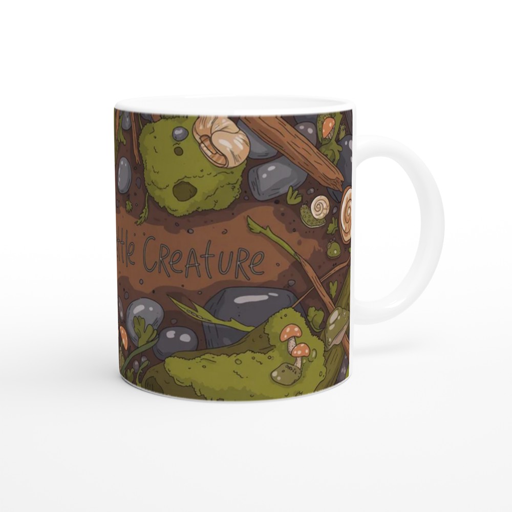 Goblincore Mug | Just A Little Creature Frog Design | Cottagecore Botanical Gift | Cosy Forest Snail Present — view 12