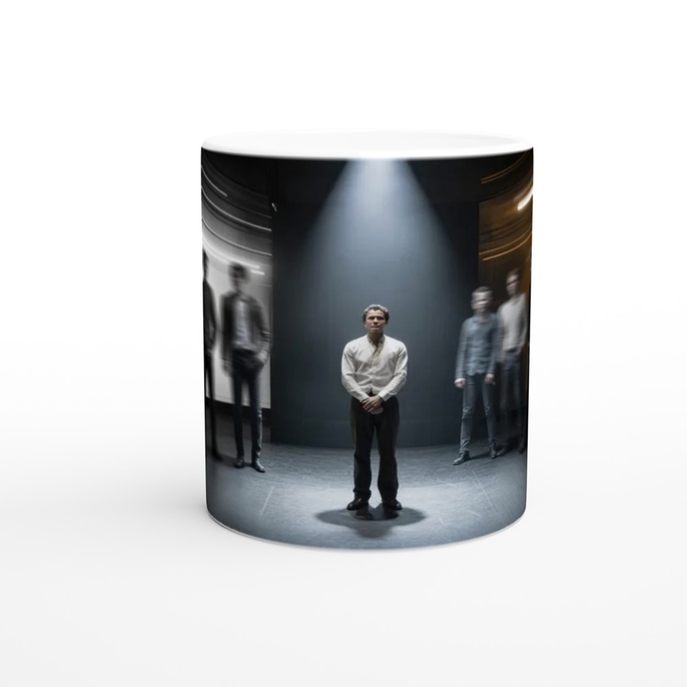 Man in Spotlight with Motion Blur Figures Dramatic Art — view 11