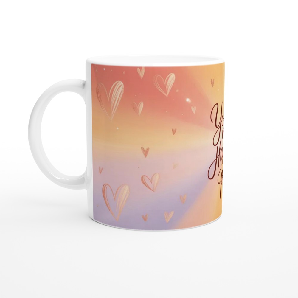 You're My Happy Place Mug | Romantic Valentine's Day Gift | Anniversary Present for Husband or Wife | Cute Positivity Mug for Best Friend — view 10