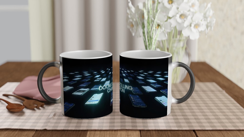 Doom Scrolling Champion Mug - Funny Phone Addiction Gift — view 3