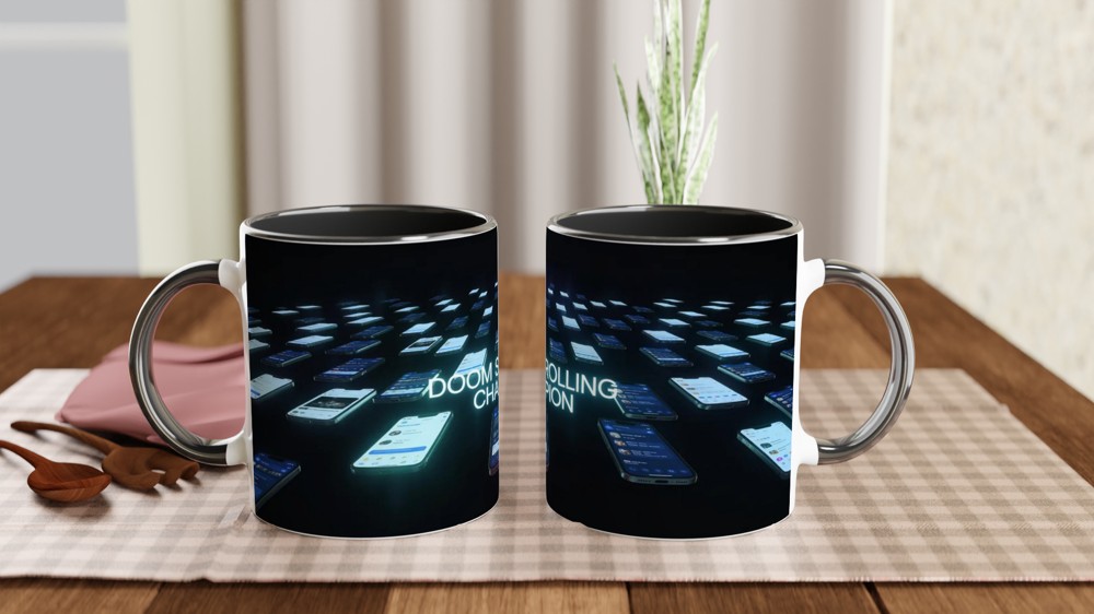 Doom Scrolling Champion Mug - Funny Phone Addiction Gift — view 9