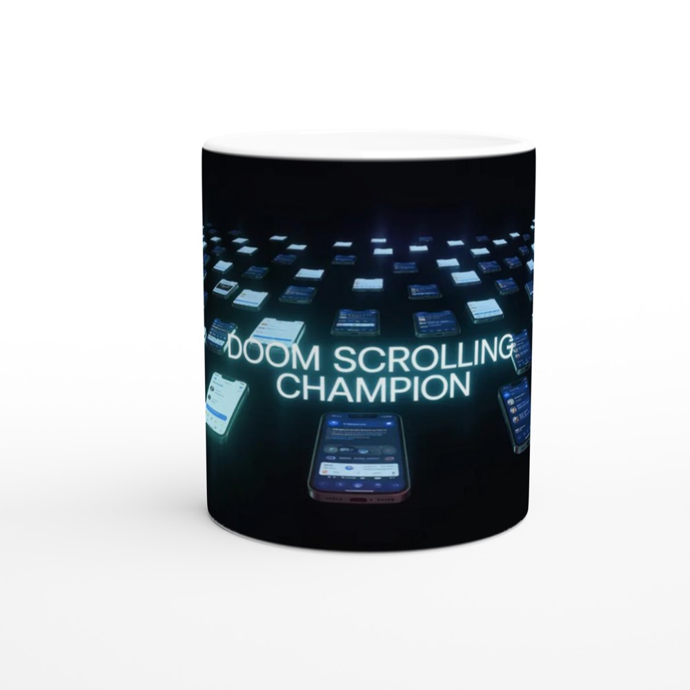 Doom Scrolling Champion Mug - Funny Phone Addiction Gift — view 11