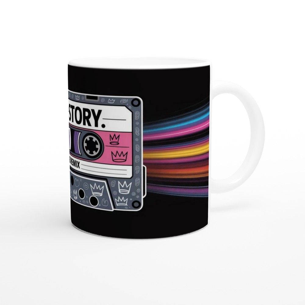 Six the Musical Mug | Her-story Mixtape Design | Musical Theatre Gift | West End Theatre Lover Present — view 12