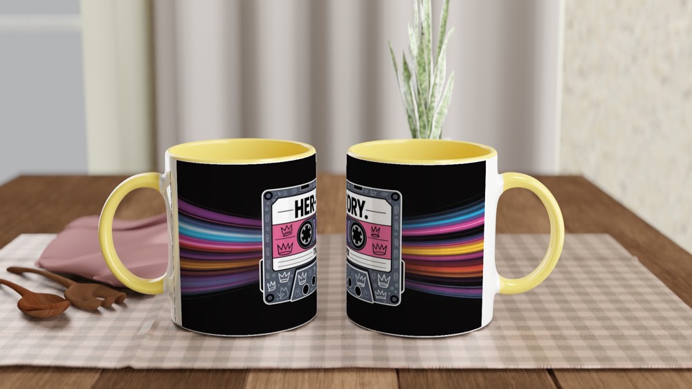Six the Musical Mug | Her-story Mixtape Design | Musical Theatre Gift | West End Theatre Lover Present — view 8