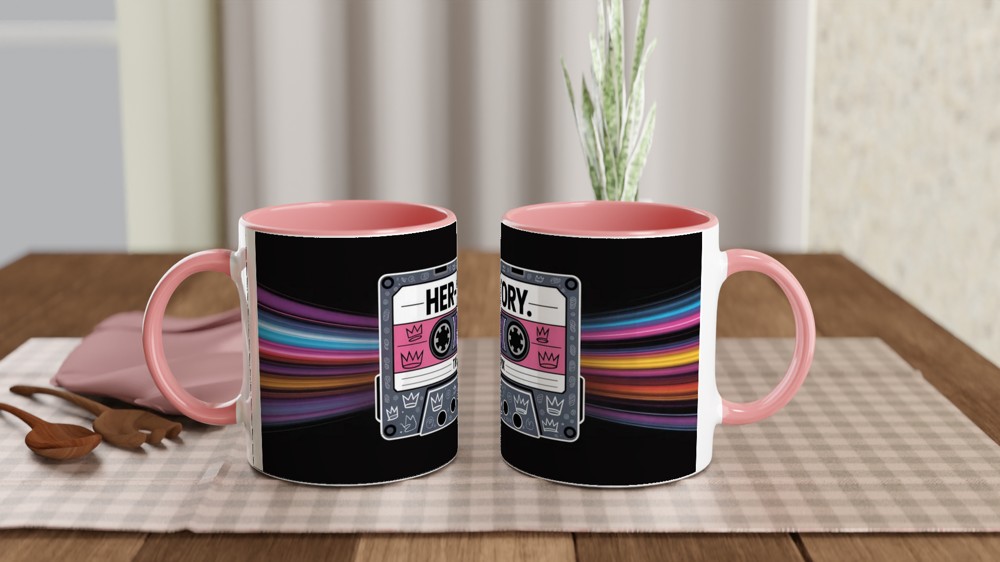 Six the Musical Mug | Her-story Mixtape Design | Musical Theatre Gift | West End Theatre Lover Present — view 6