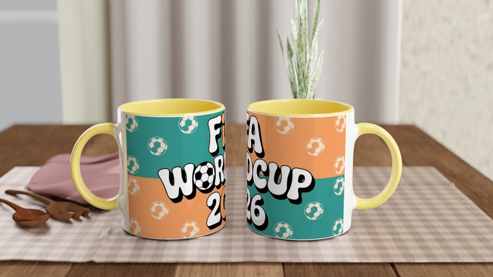Retro Football Mug | 2026 Tournament Gift | 1970s Style Soccer Cup Present | Birthday Gift for Him Dad Best Friend — view 8